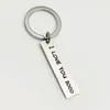 سلاسل المفاتيح Style Stainless Steel I Love You 3000 Titanium keychain Fashion Gift Pendant Gift