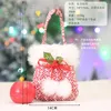 Juldekorationer rosa presentväska tecknad jultomten snögubbe alk Xmas Eve Portable Apple Merry Decor Candy Package Noel Fav