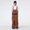 Skiing Pants 2024 Ski Outdoor Warm Loose Fit Snowboarding Strap Trousers Winter Windproof Waterproof Men Women Overalls