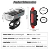Other Lighting Accessories CBMMAKER USB Bicycle Light Mountain Cycle Front Back Bike Taillight Waterproof Cycling Warning Flashlight YQ240205