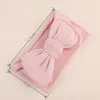 Hair Accessories Baby Headband Cute Big Bows Soft Elastic Born Turban Headwrap Solid Color Girl Gifts For 0-3Y