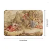 Tappeti personalizzati Aubusson Tapestry tappetino da portiere francese Anti-slip European Flowers Bath Kitchen Tappet Capet 40 cm 40 cm