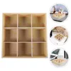 Sacchetti per gioielli Scatola portaoggetti in legno Organizzatore per orecchini Scatole decorative per supporto Ragazze adolescenti Display Pino