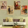 Peintures Ancienne Union Soviétique Staline URSS CCCP Pin Up Girls Affiches de propagande Home Room Bar Décoration Wall Sticker Art Peinture