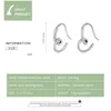 Studörhängen Bamoer Authentic 925 Sterling Silver Simple Heart Women Ear Studs Tiny Model For Girl Fine Jewelry