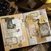 Confezione regalo 8 pezzi Serie libreria Washi Tape Vintage Mappa dell'alfabeto Scrapbooking Adesivo decorativo Mascheramento Forniture di cancelleria scolastica