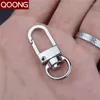 Keychains QOONG 10 Pieces Classic Men All-match Keychain Wait Hanged Key Chain Spring Buckle Ring Metal Car Keyrings Accessories