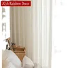Linho olhar bege sheer cortinas para sala de estar tule luxo cortina na janela do quarto japonês curto cozinha porta cortinas 240118