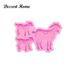 Baking Moulds DY0310 Bright MAMA GOAT Resin Craft For Keychain Family Mom/Dad Silicone Molds DIY Epoxy Jewellery Making