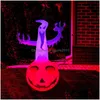 Altri accessori per feste per eventi L'ornamento della decorazione di Halloween ha condotto la luce luminosa della zucca gonfiabile del fantasma all'aperto per il cortile domestico Ga Dhou6