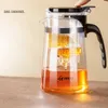 Gianxi Çaydansı Infuser kalınlaştırılmış cam ısıtmalı dirençli çay potu tek düğmeli filtreleme çay ayırma Kettle Çay Kahve Makinesi 240124