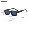 Occhiali da sole KAMMPT Vintage Rettangolo Uomini 2024 Moda Retro Originale Colore Della Caramella Occhiali Donne Trendy Brand Design UV400 Shades