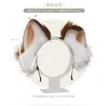 Fournitures de fête oreilles de chat Cosplay, mignon renard japonais fille en peluche Lolita fait à la main, coiffure d'oreille d'animal, accessoires Jk, bandeau