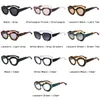 Sunglasses LNFCXI Retro Round Unique Double Color Oval Women Fashion Clear Gradient Shades UV400 Men Punk Sun Glasses