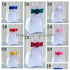 Chair Covers Wedding Er Sashes Band With Flower Weddings Elasticity Chairs Ers El Banquet Birthday Party Seat Back Decoration Bh5987 Dhtsu