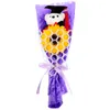 Decorative Flowers Graduation Bear Bouquet Decor Sunflower Ornament Plush