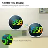 Deeyaple Colorful Alarm Clock Desk Clock Memory Function 12 24H LED Digital Table Clocks Dual Alarm Snooze Bedroom Bedside Clock 240131