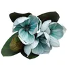 Decorative Flowers Magnolia Stem Flower Faux Wedding Bouquet Vase Floral Arrangement For Table Pretty Garland