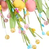 Dekorativa blommor 4 datorer Flower Garland Easter Egg Cutlings Tree Branches Platsinställning Rekvisita Dekorägg