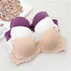 Bras A B Small Chest Size Women Bra Thin Cup Mold Soft Cotton Brassiere Hollow Out Lace Underwear Sexy 34 36 38