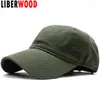 Ball Caps Liberwood unisex bawełna bawełniana czapka baseballowa zwykła kolor snapback kapelusz mężczyzna Kobiety tata solidny casquette sześć panelu Twill Casual