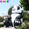 7mH (23ft) Mit Gebläse Großhandel 2024 Niedlicher riesiger aufblasbarer Panda, Pandabär-Cartoon-Figur für Kinder-Event-Werbung