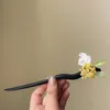 مقاطع الشعر مشرقة U Osmanthus Hairpin على الطراز الصيني للنساء هدية ملحقات الموضة