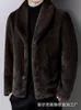 Designer Winter Haining Original Ecological Mink Fur Coat High End Imitation for Men NOTA