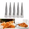 Baking Moulds Cones Stainless Steel Spiral Croissant Tubes Horn Bread Pastry Making Cake Mold Supplies