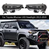 Lámpara frontal Streamer, señal de giro, luz de circulación diurna para Toyota 4Runner, conjunto de faros LED 13-19, luz alta, lente de proyector Angel Eye