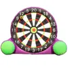 5mh (16.5ft) 10 topla toptan Çin Tedarik Çılgın Dev Futbol Futbol Kick Flublatable Dart Board Outdoor Dartboard Hedef Oyunu