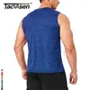 Canotte da uomo TACVASEN T-shirt senza maniche ad asciugatura rapida Mens Gym Fitness T-shirt da allenamento leggera Running Sportswear Muscle Tee Vest