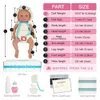 7 Micro Preemie Full Silicone Sweet Baby Doll Mia and Eli Lifelike Mini Reborn Surprice Children AntiStress 240119
