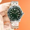 OMG Watch Sea Master Watches Jason007 Men Sport Luxury Automatic Mechanical Watch 42mm Luminous rostfritt stål Vattentäta armbandsur N7OE#