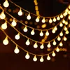 Nocne światła 10 m piłka LED LED LIGHT Outdoor Lampa Garland Lampa Fairy Party Home Wedding Garden Dekoracja Bożego Narodzenia