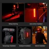 Autres accessoires d'éclairage X-Tiger Vélo Laser Feu arrière Smart Vélo Feu arrière LED Feu arrière 5 Mode Double support avec capteur de freinage automatique YQ240205