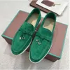 Chaussures loro pour hommes chaussures décontractées LP LOAFERS FLAT LOW TOP SUEDED COW CUIR OXFORDS MOCCASINS SUMM