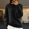 Suéteres femininos Mulheres Crewneck Lpng Manga Malha Pulôver Camisola Colete Para Cães Grandes