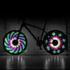 Outros acessórios de iluminação Nova bicicleta à prova d'água falou luz 64LED 30 modos roda flash noite ciclismo legal luz de advertência mtb acessórios de bicicleta sem bateria YQ240205