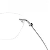Zonnebrillen frames ultra licht titanium randloze bril voor mannen polygonale optische glazen met voorgeschreven lensframe vrouwen