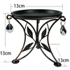 Ganchos mini bancada planta suporte de metal vaso decorativo vaso de flores rack interior ao ar livre suporte