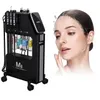 Hydra Oxygen Spray Jet RF Machine de soins de la peau Hydro Facial Enlèvement des points noirs Enlèvement des pores Vague chaude Jet d'eau Machine de nettoyage de la peau