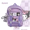 Backpacks Backpacks Kids Backpack Kawaii Sanrioed Kuromi My Melody Cinnamoroll Cute Cartoon Large Capacity Student School Bag Drop Del Dhrws