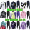 2024 Real Madrid Tracksuits VINI JR BELLINGHAM Futebol Treino Homens Kit Kids MBAPPE PSGES Treinamento Terno Futebol Sportswear Chandal Futbol Survetement Jacket