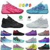 2024 Top Hommes Designer Chaussures de balle lamelo Chaussures de basket-ball Femmes Hommes MB02 MB03 Rick et Morty Queen City Fade Galaxy Nouvel An lunaire Jade Mocassins Sport Baskets Baskets