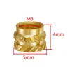 Practical 400Pcs M3 Thread Knurled Brass Threaded Heat Set Resistant Insert Embedment Nut M3X5X4 For 3D Printer Voron 2.4 E