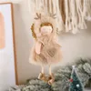 Weihnachtsdekorationen Geweih Engel Mädchen Ornamente für Zuhause Kinder Geschenke Weihnachtsbaum Dekor 2024 Navidad Dekoration