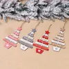 Kerstversiering 1Pc Houten Boom Hanger Vrolijk Thuis Party Deur Muur Kamer Winter Ornamenten Jaar 2024 Navidad