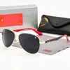 Classic Ray 8313 Solglasögon Designer Twin-Beam Metal Frame Cat-Eye Glass för män Sport UV-skydd Solglasögon