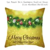 Decorazioni natalizie 2024 Happy Year Decor 45x45cm Federa Fodera per cuscino Merry For Home Natal Decorazione natalizia